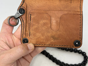 Anvil 5G Mini Long Chain Wallet - Hermann Oak Harness - Anvil Customs