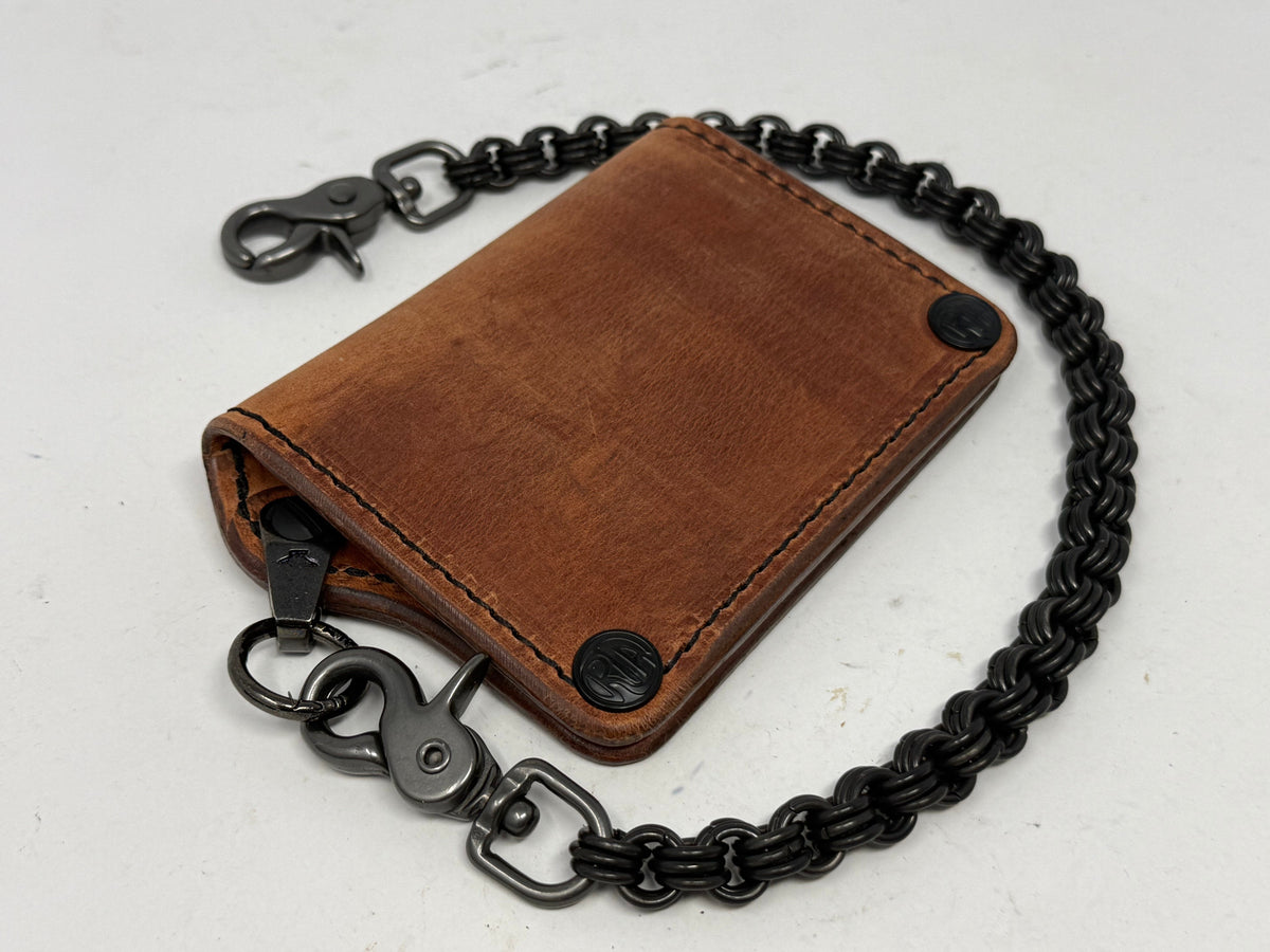 Anvil 5G Mini Long Chain Wallet - Hermann Oak Harness - Anvil Customs