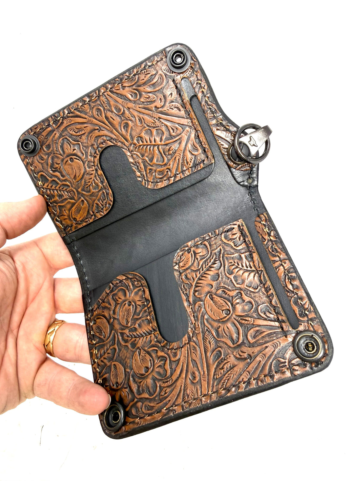 Anvil 5G Mini Long Chain Wallet - Western Floral