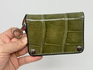 Anvil 5G Mini Long Wallet - Army Green Giant Gator - Anvil Customs