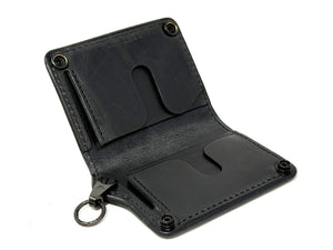 Anvil 5G Mini Long Wallet - Black/Gold Alligator Cloaca - Anvil Customs