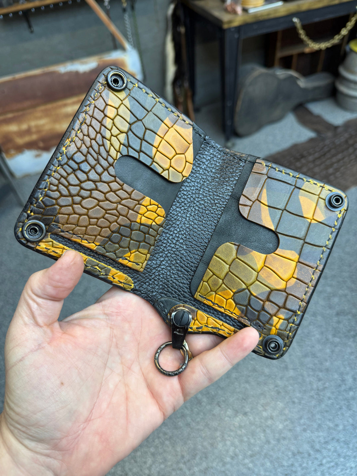 Anvil 5G Mini Long Wallet -  Camo Cowigator - Anvil Customs