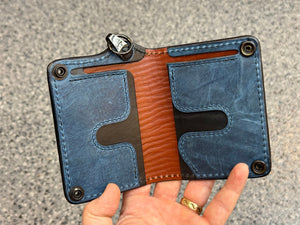 Anvil 5G Mini Long Wallet -  Oxblood Shark - Anvil Customs