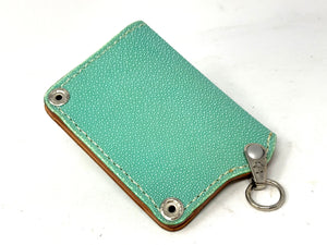 Anvil 5G Mini Long Wallet - Tiffany Blue Stingray - Anvil Customs