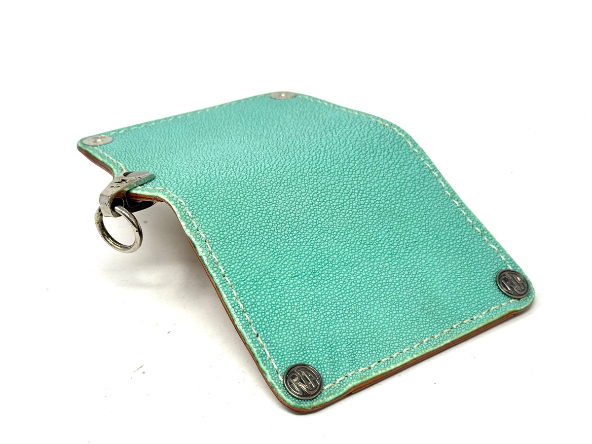 Anvil 5G Mini Long Wallet - Tiffany Blue Stingray - Anvil Customs