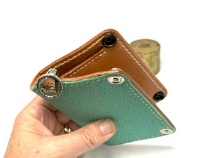 Anvil 5G Mini Long Wallet - Tiffany Blue Stingray - Anvil Customs