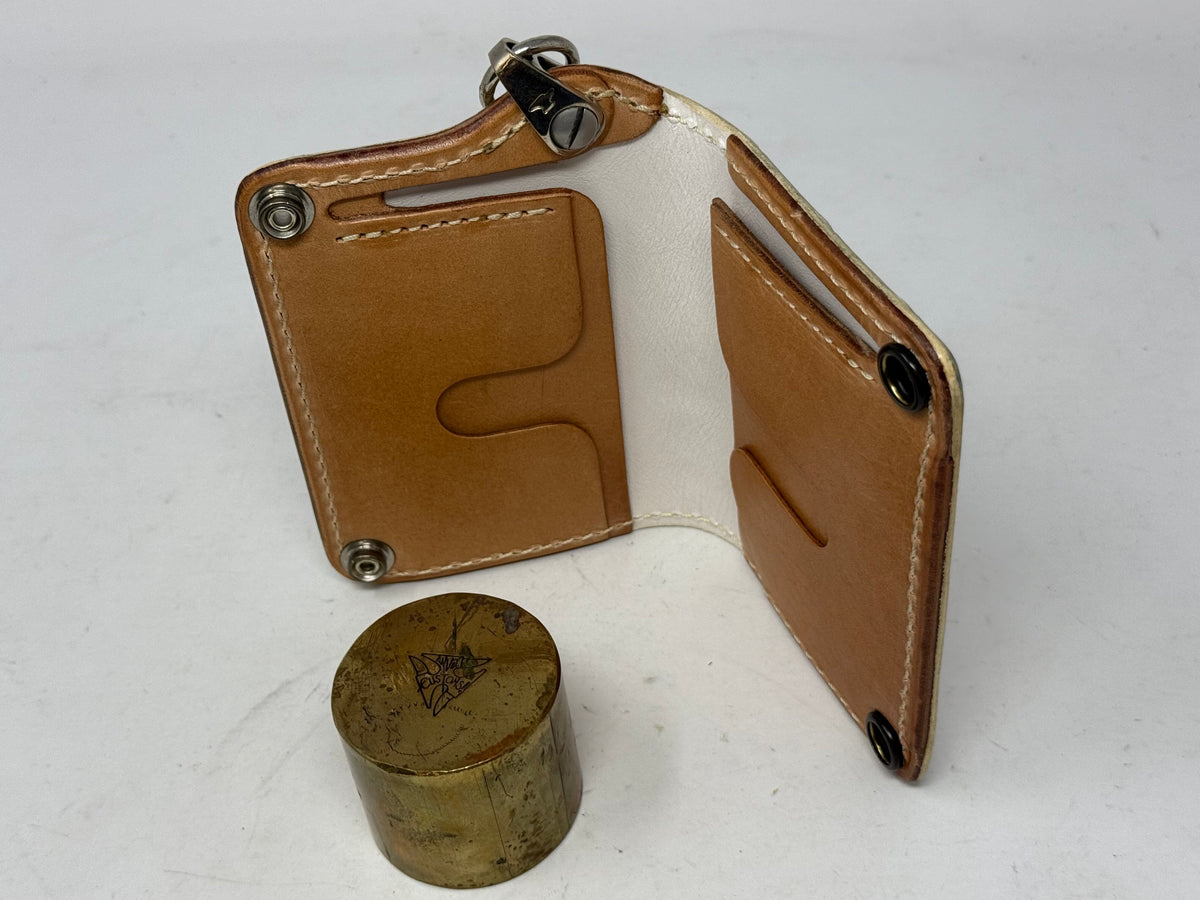 Anvil 5G Mini Long Wallet -  White/Red Alligator - Anvil Customs