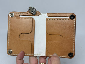 Anvil 5G Mini Long Wallet -  White/Red Alligator - Anvil Customs