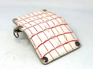 Anvil 5G Mini Long Wallet -  White/Red Alligator - Anvil Customs