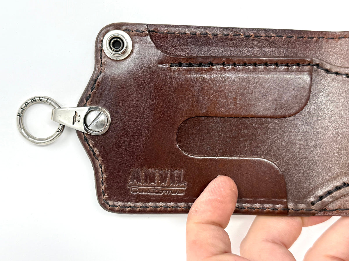 ANVIL Bifold Leather Chain Wallet - Brown 5G - Anvil Customs