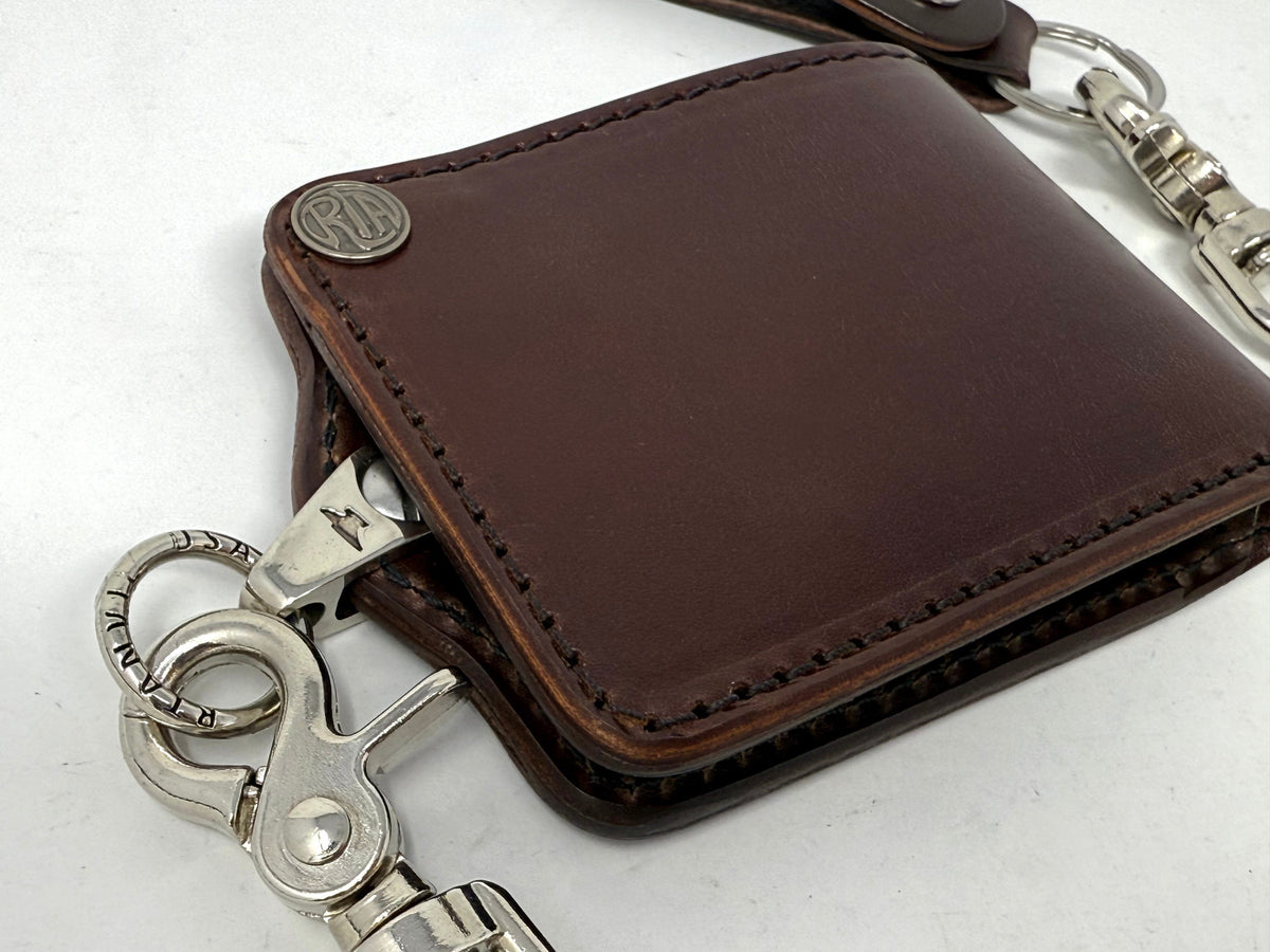 ANVIL Bifold Leather Chain Wallet - Brown 5G - Anvil Customs