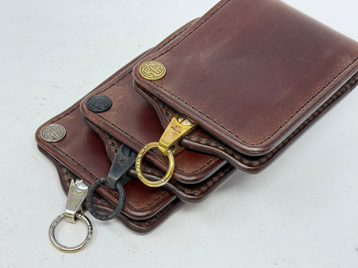 ANVIL Bifold Leather Chain Wallet - Brown 5G - Anvil Customs