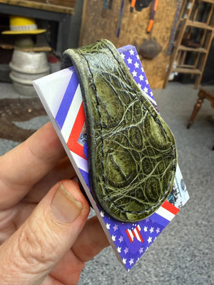 Anvil Cash Clamp Wallet:  Army Green Gator