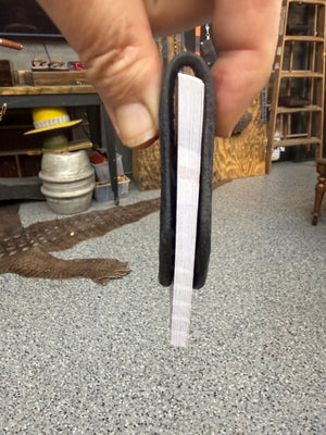 Anvil Cash Clamp Wallet:  Black Alligator