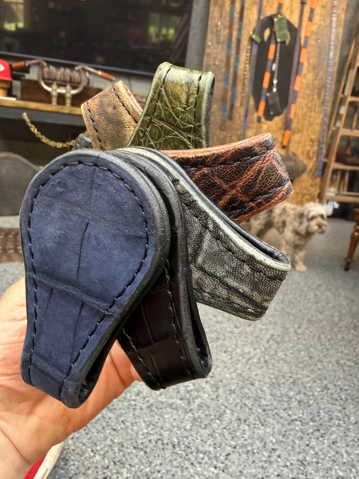 Anvil Cash Clamp Wallet:  Cognac Shark