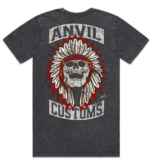 Anvil Original Indian Chief T-Shirt (BLACK STONE) - Anvil Customs