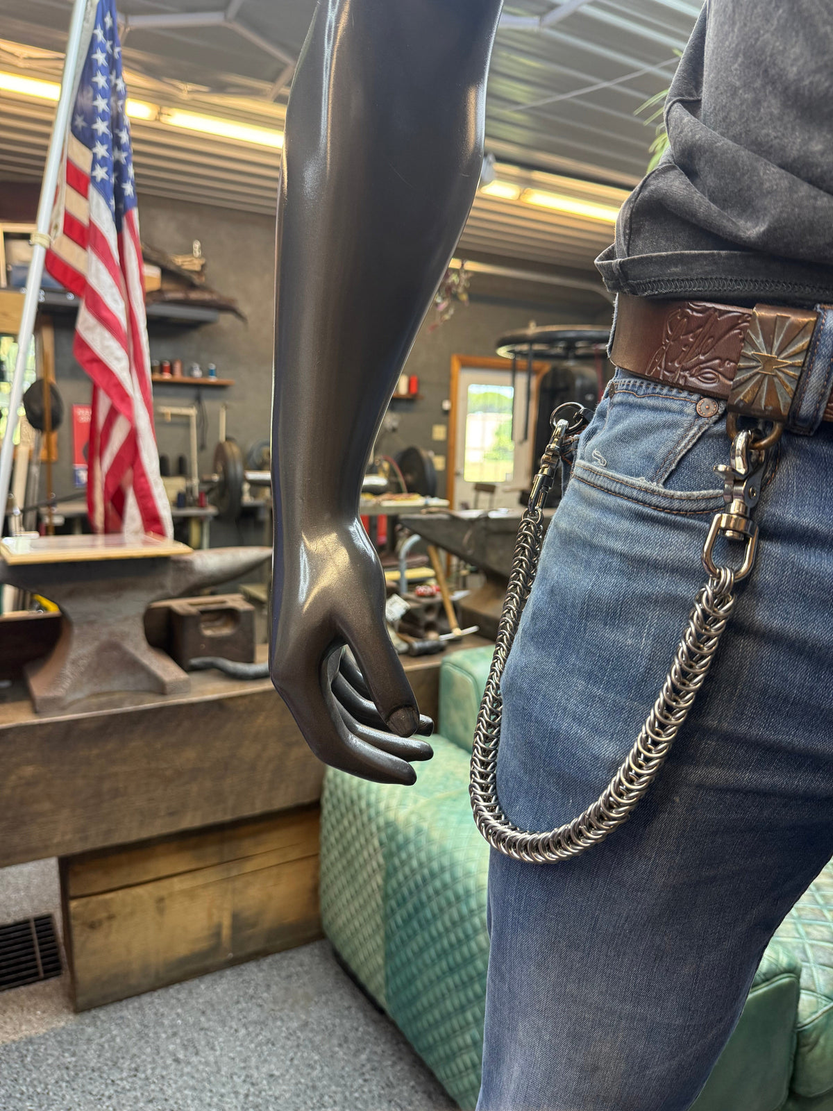 BOX Chainmaille Wallet Chain - Anvil Customs