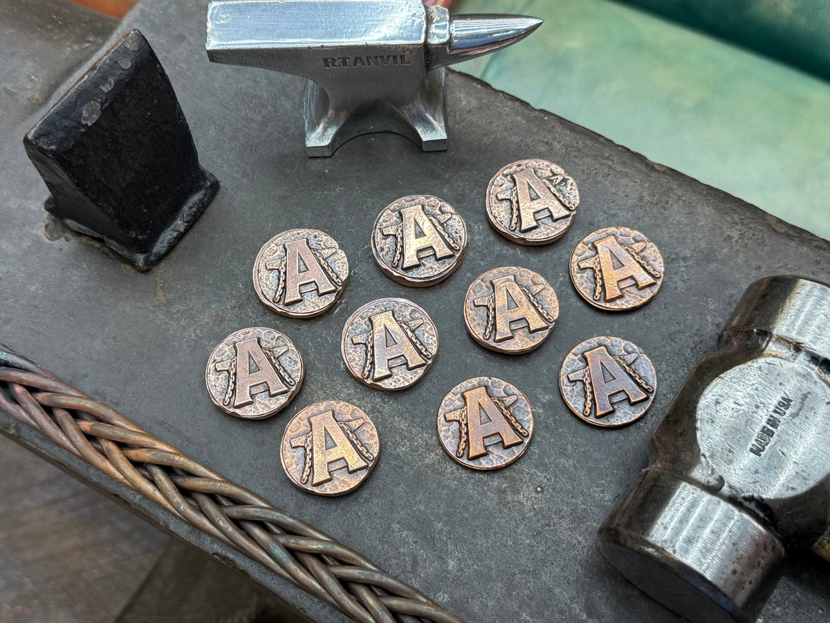 Copper Anvil Maker Coin - Anvil Customs
