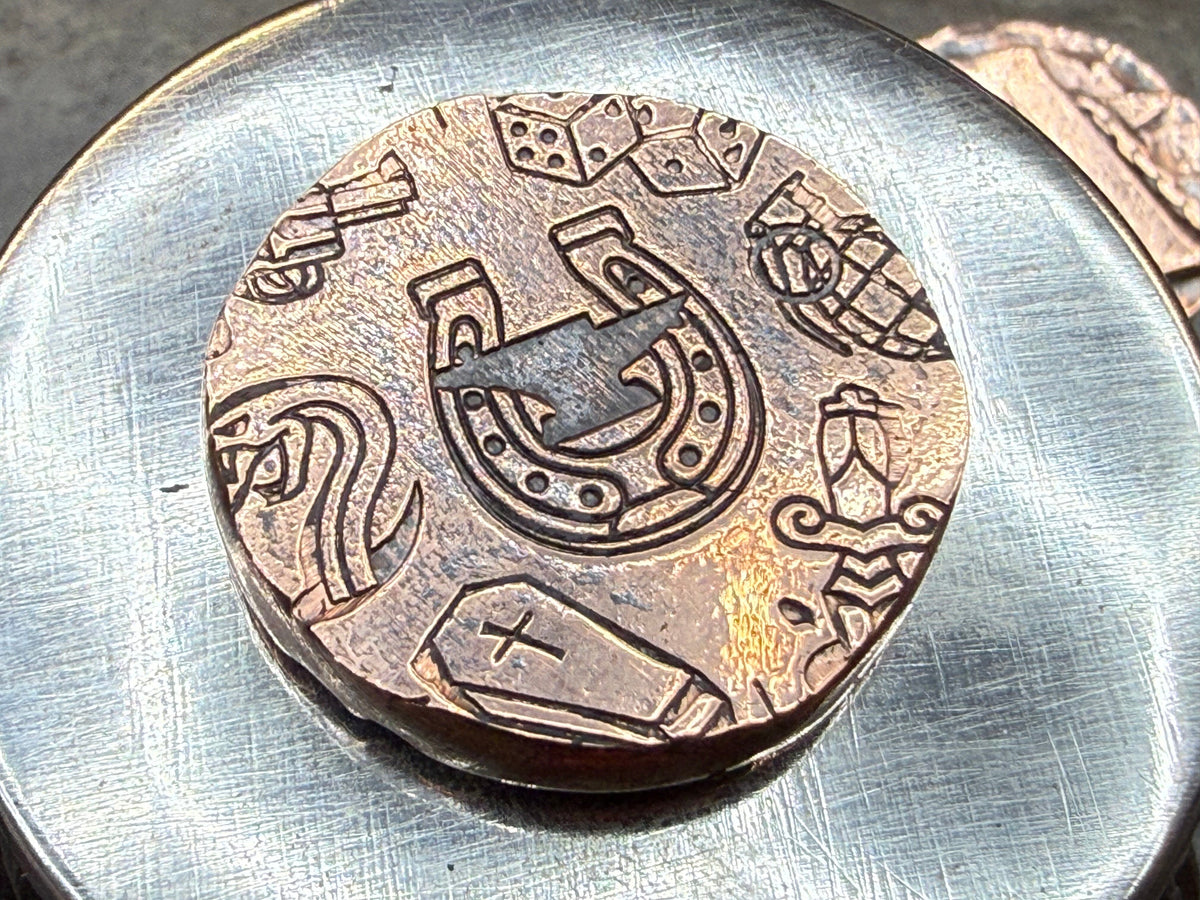Copper Anvil Maker Coin - Anvil Customs