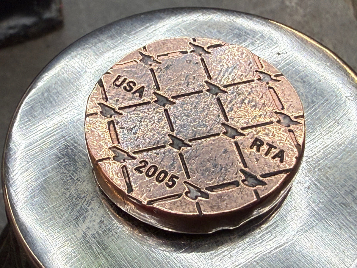 Copper Anvil Maker Coin - Anvil Customs