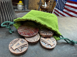 Copper Anvil Maker Coin - Anvil Customs