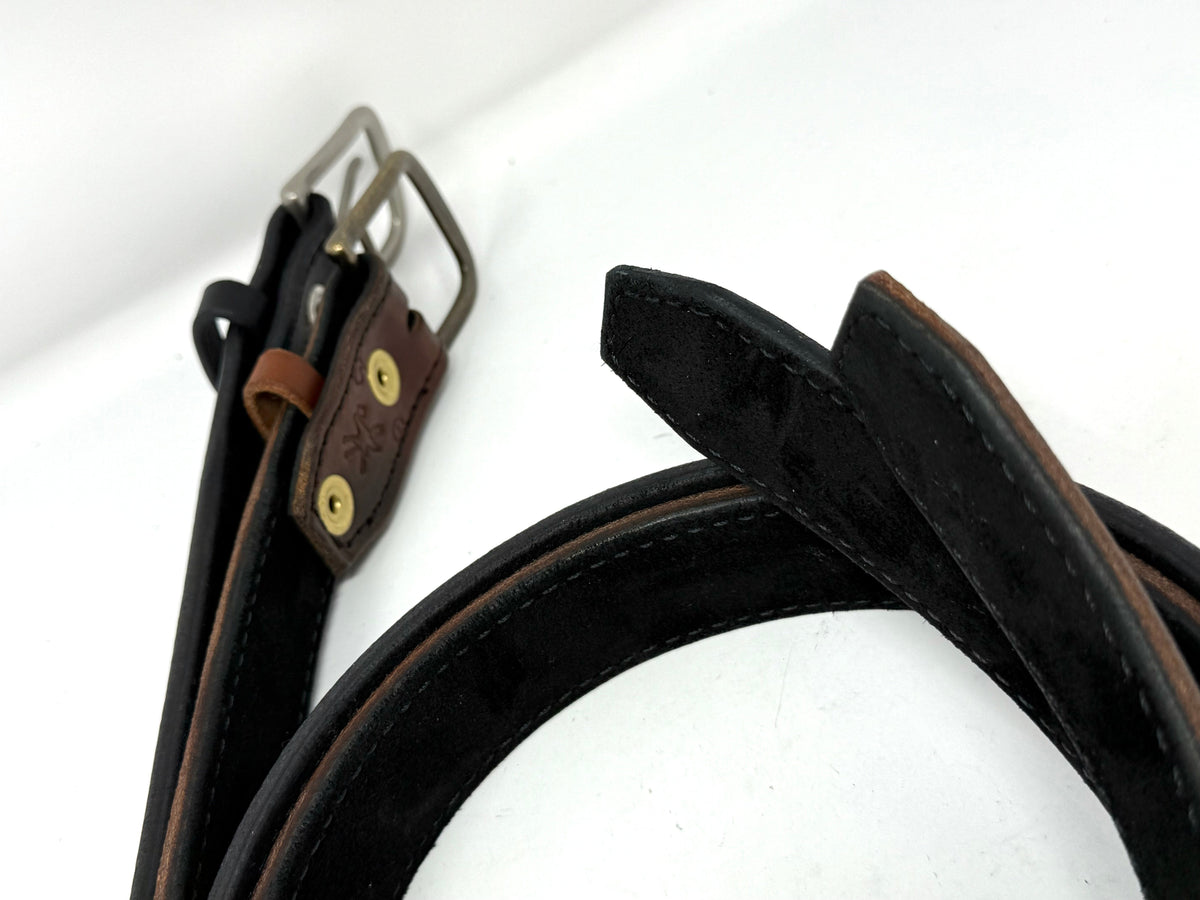 Custom Leather Belt - 2 Ply Stitched Gun Belt - Anvil Customs