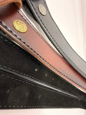 Custom Leather Belt - 2 Ply Stitched Gun Belt - Anvil Customs