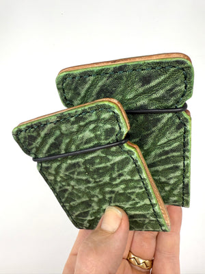 El Camino Wallet - Antiqued Green Elephant - Anvil Customs