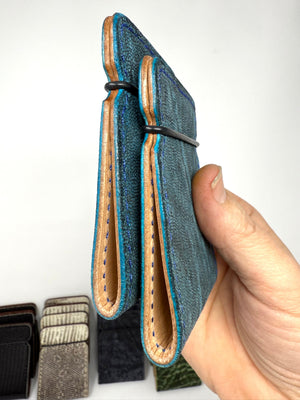 El Camino Wallet - Antiqued Turquoise Elephant - Anvil Customs
