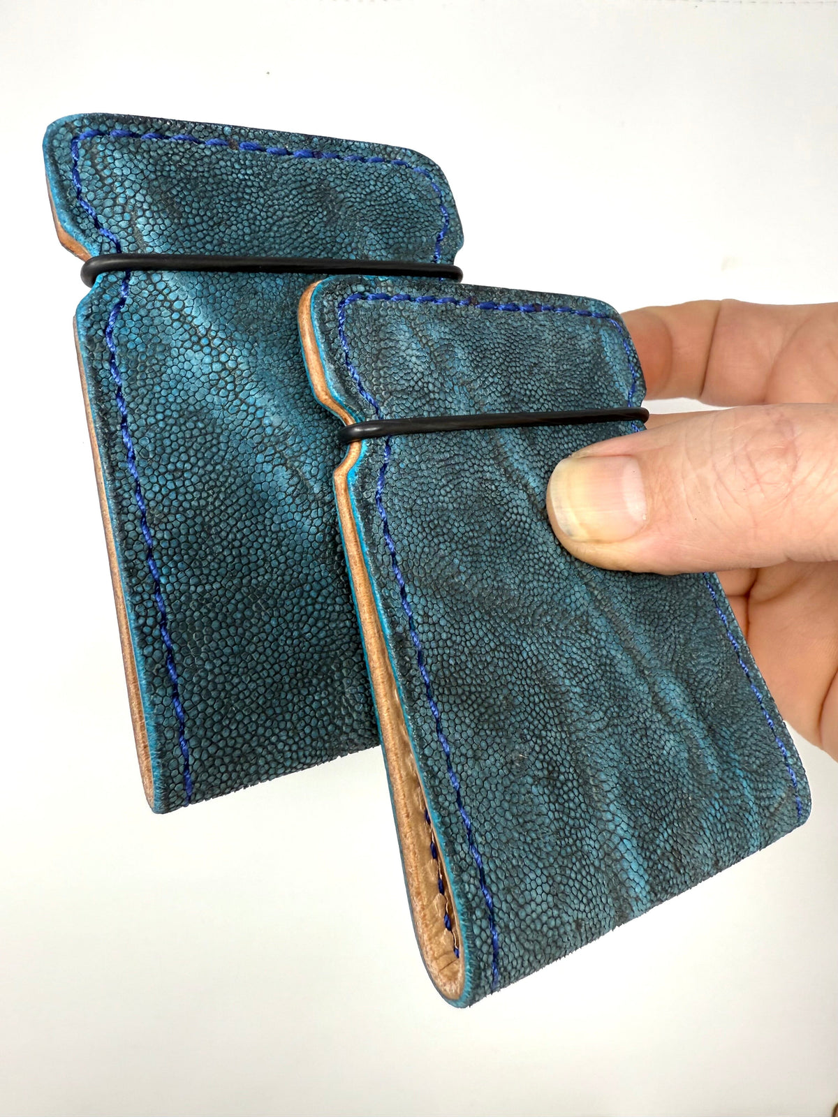 El Camino Wallet - Antiqued Turquoise Elephant - Anvil Customs