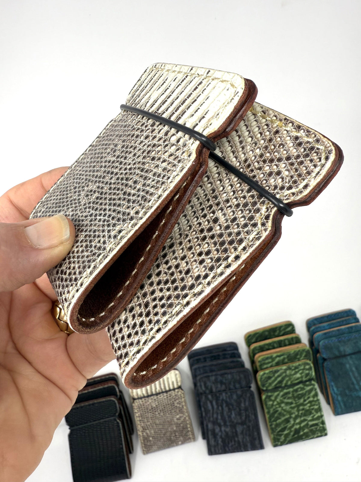 El Camino Wallet - Natural Lizard - Anvil Customs
