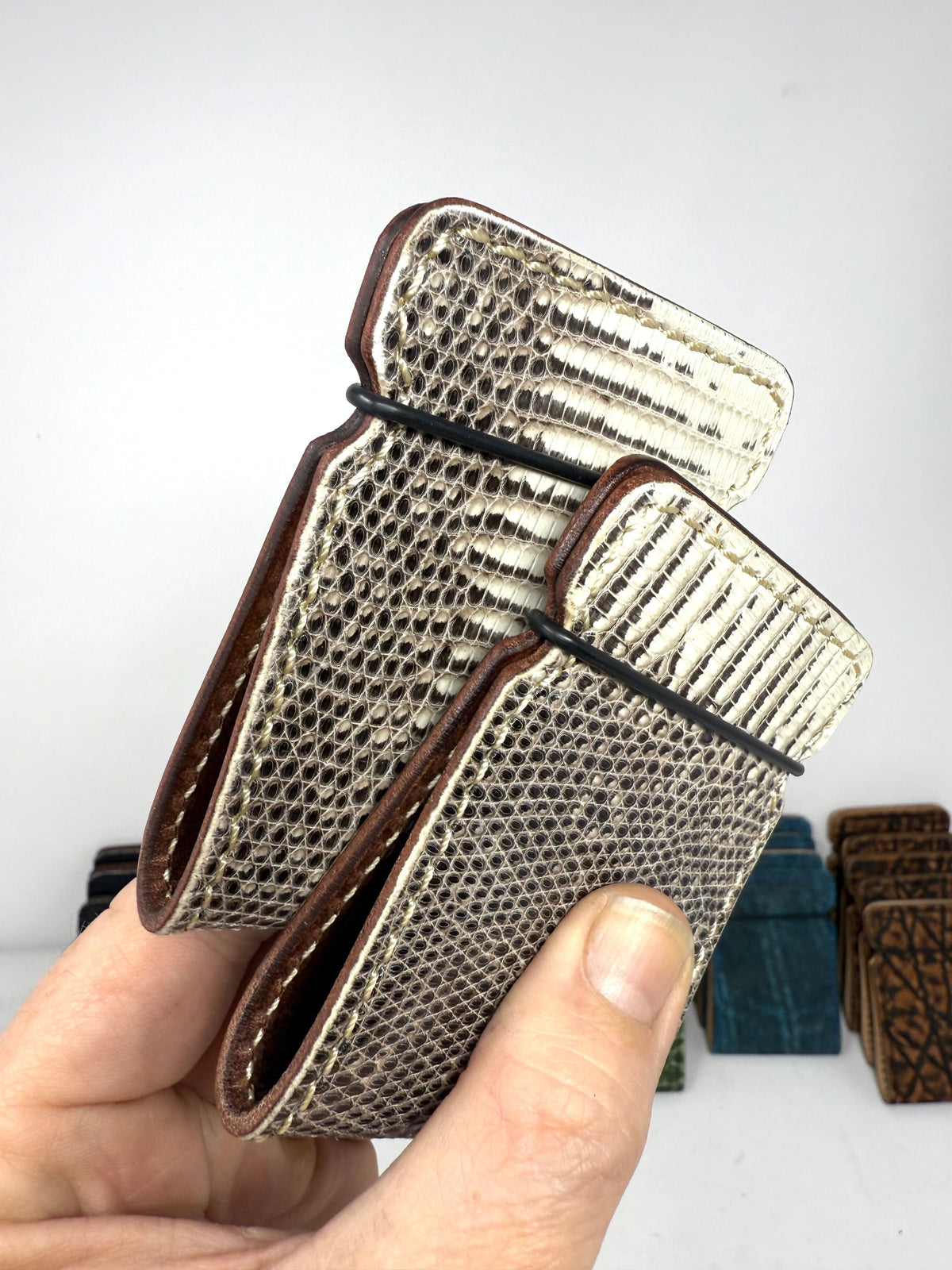 El Camino Wallet - Natural Lizard - Anvil Customs
