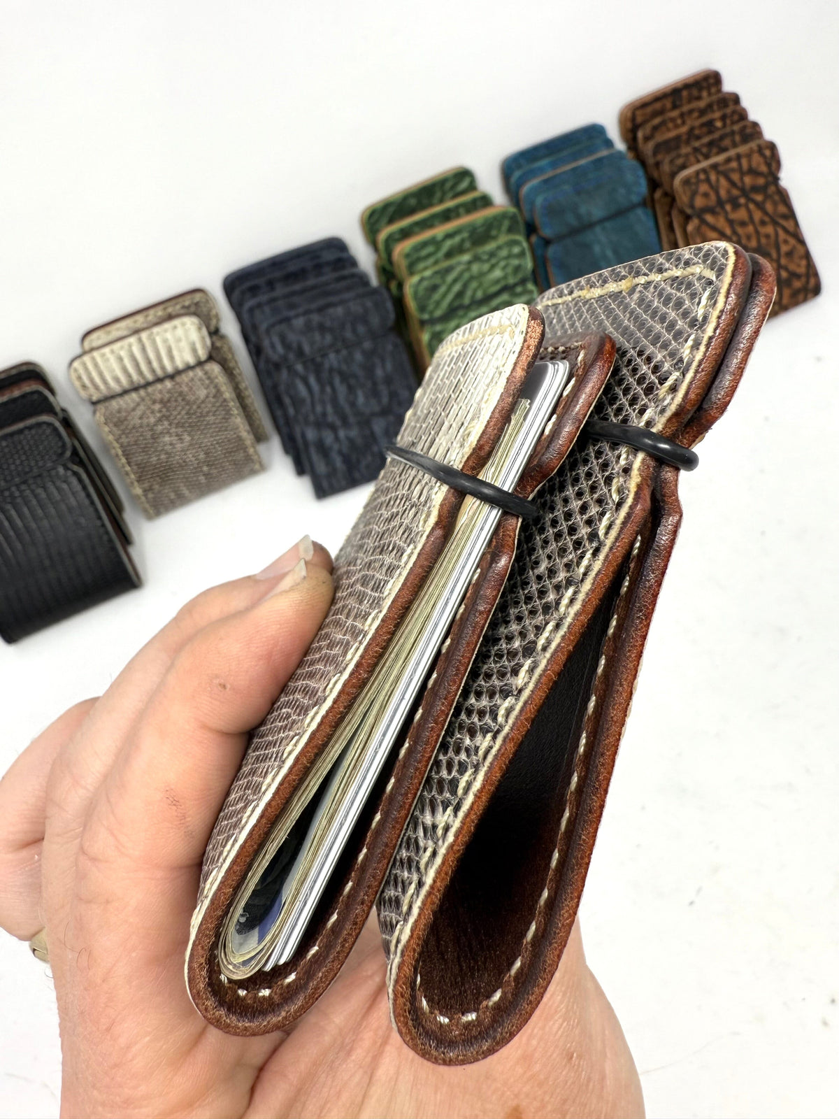 El Camino Wallet - Natural Lizard - Anvil Customs