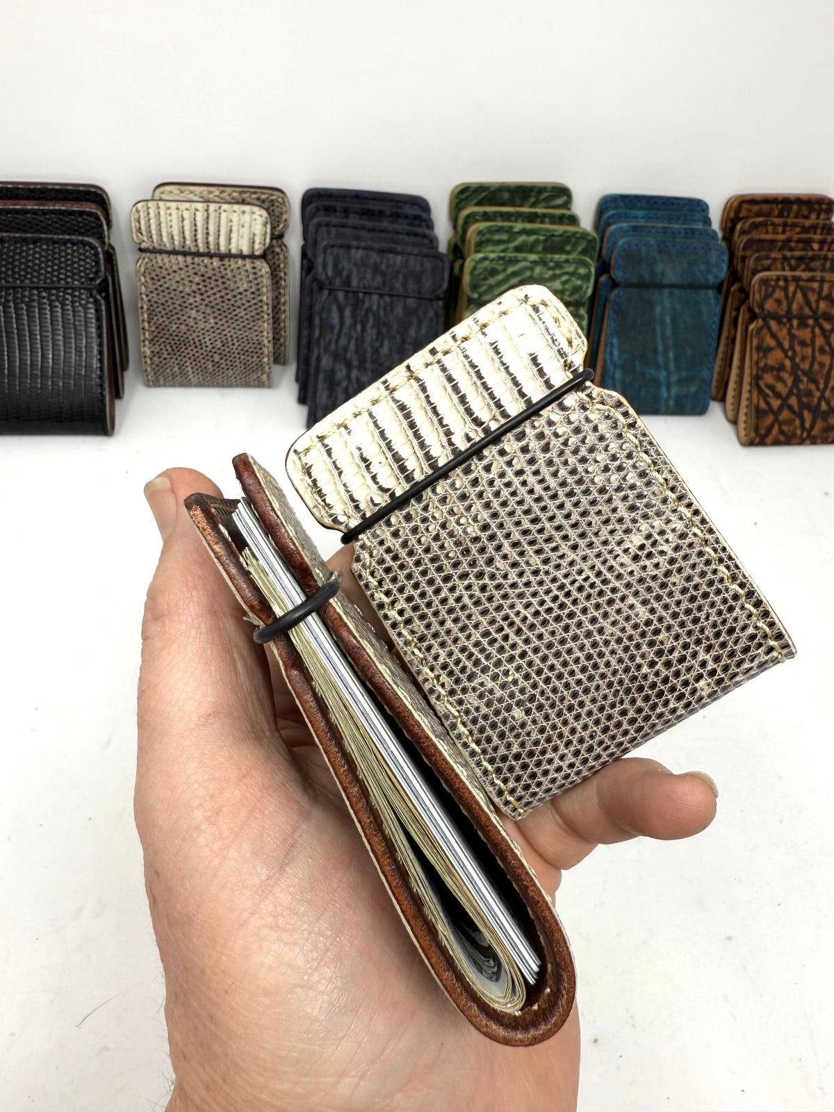 El Camino Wallet - Natural Lizard - Anvil Customs