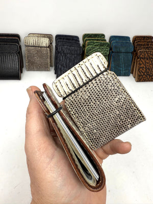 El Camino Wallet - Natural Lizard - Anvil Customs