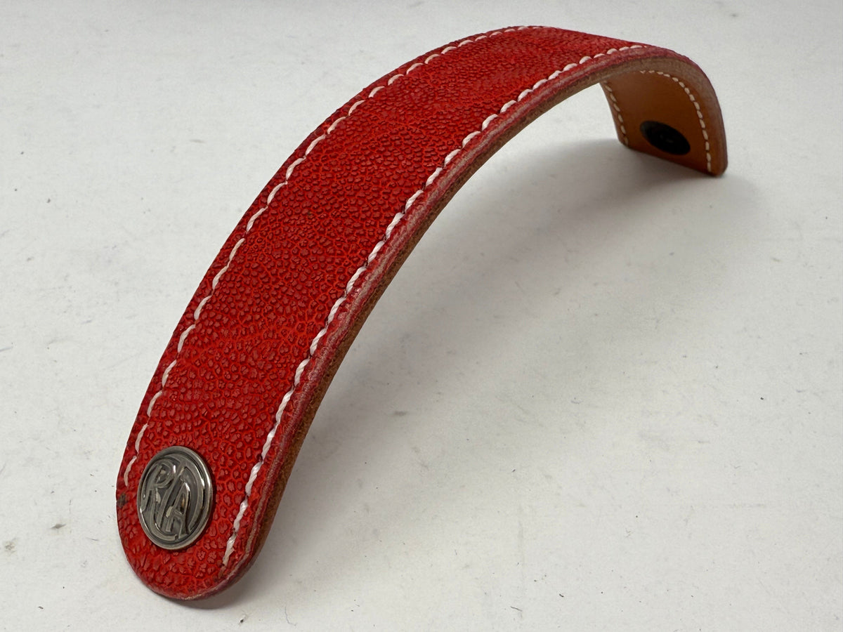 Elephant Leather Bracelet / Cuff: RED - Anvil Customs