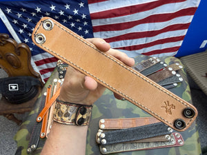 Exotic Leather Bracelet / Cuff:  Bourbon Millennium  Gator - Anvil Customs