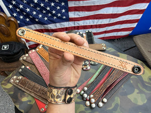 Exotic Leather Bracelet / Cuff:   Fallout Lambskin - Anvil Customs