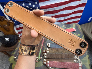 Exotic Leather Bracelet / Cuff:  Oxblood Alligator - Anvil Customs