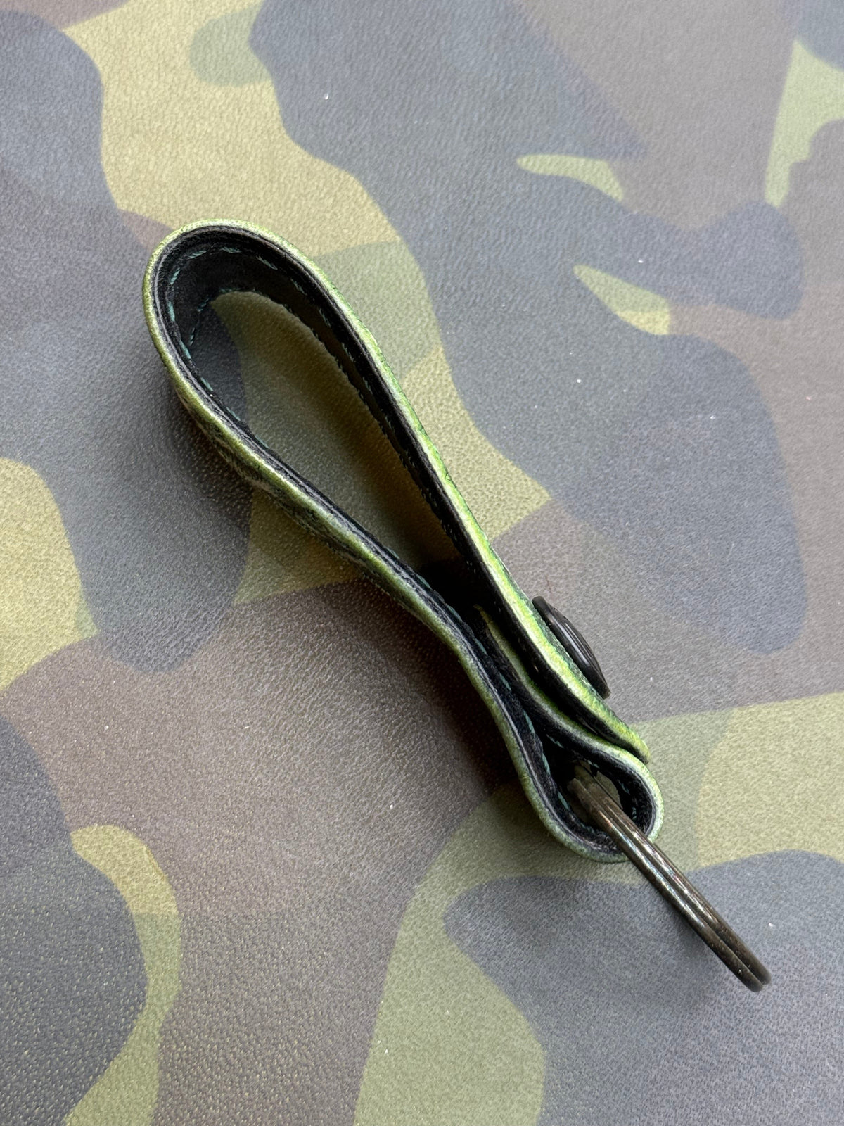 Leather Loop - Antique Green Elephant - Anvil Customs