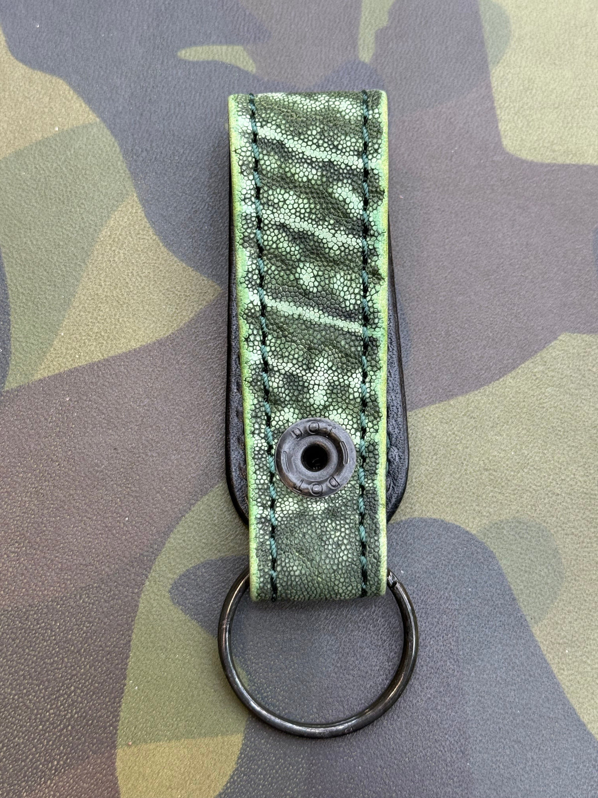Leather Loop - Antique Green Elephant - Anvil Customs