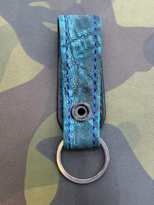 Leather Loop - Antique Turquoise Elephant - Anvil Customs