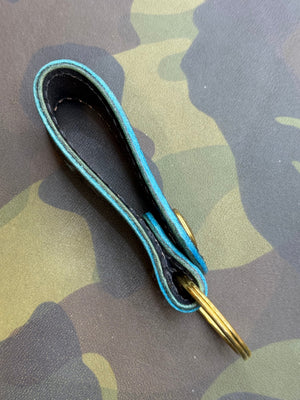 Leather Loop - Antique Turquoise Elephant - Anvil Customs
