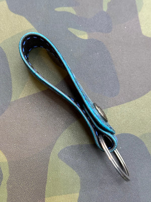 Leather Loop - Antique Turquoise Elephant - Anvil Customs