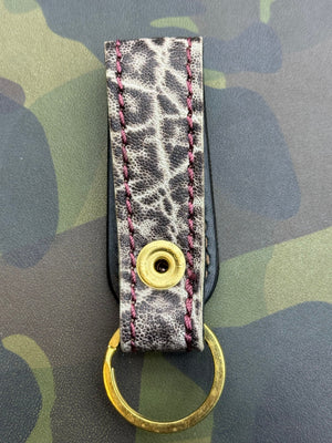 Leather Loop - Black Ice Elephant - Anvil Customs