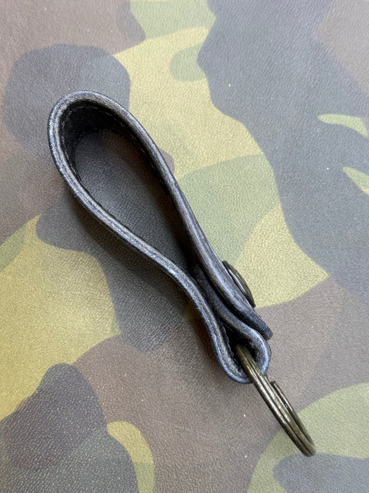 Leather Loop - Blue Cape Buffalo - Anvil Customs