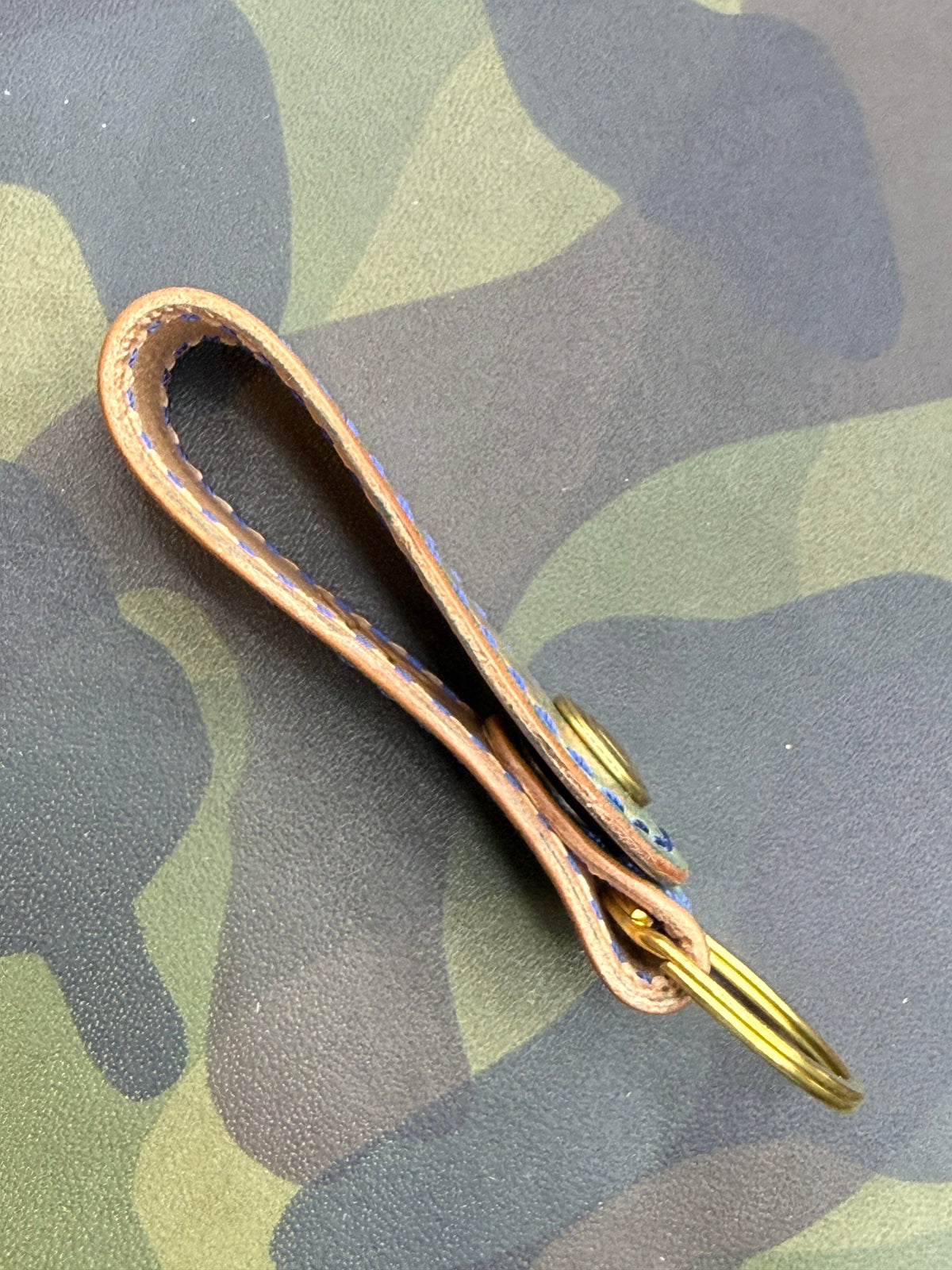Leather Loop - Marbled Turquoise Shell Cordovan - Anvil Customs