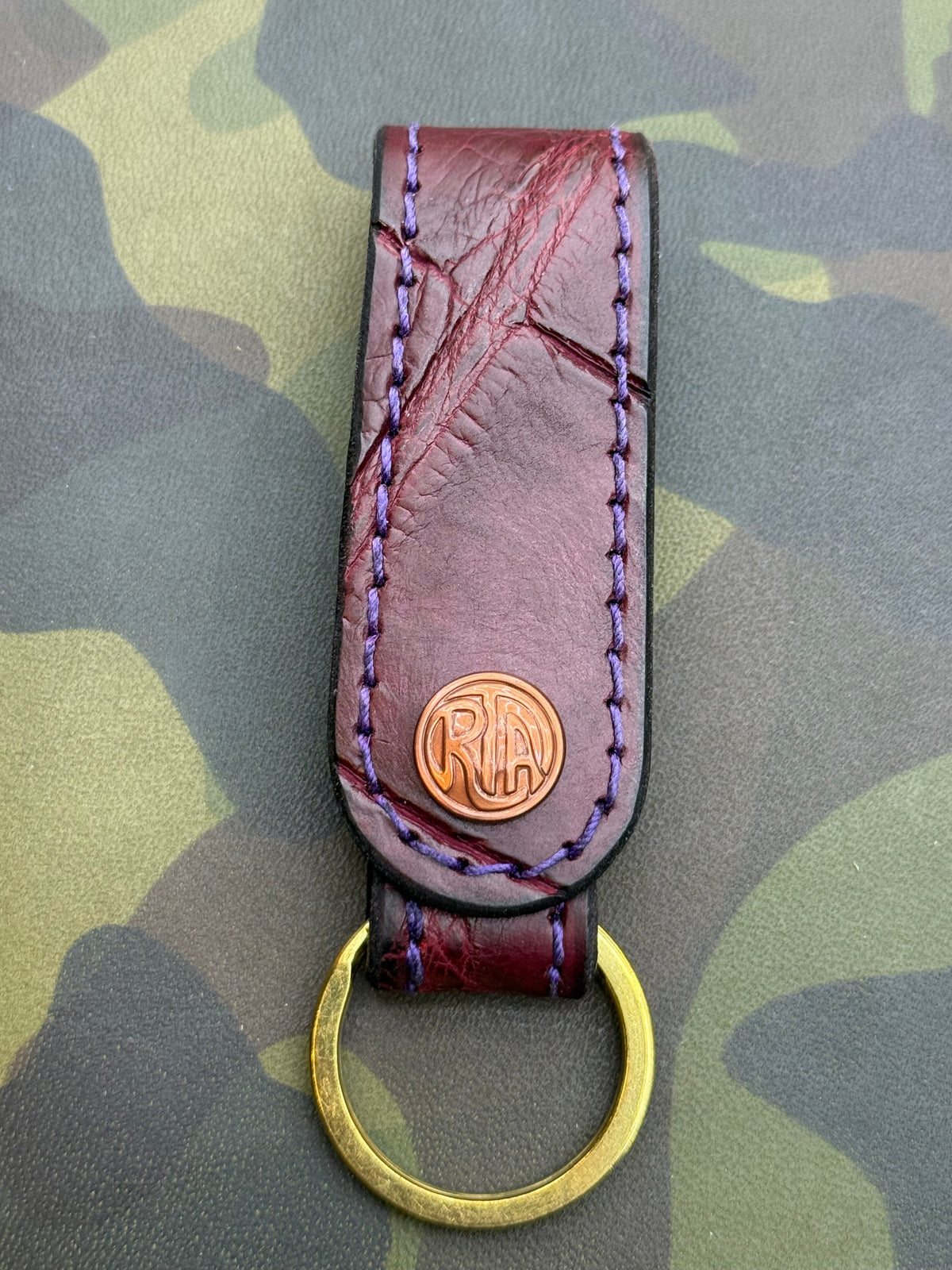 Leather Loop - Oxblood Alligator - Anvil Customs