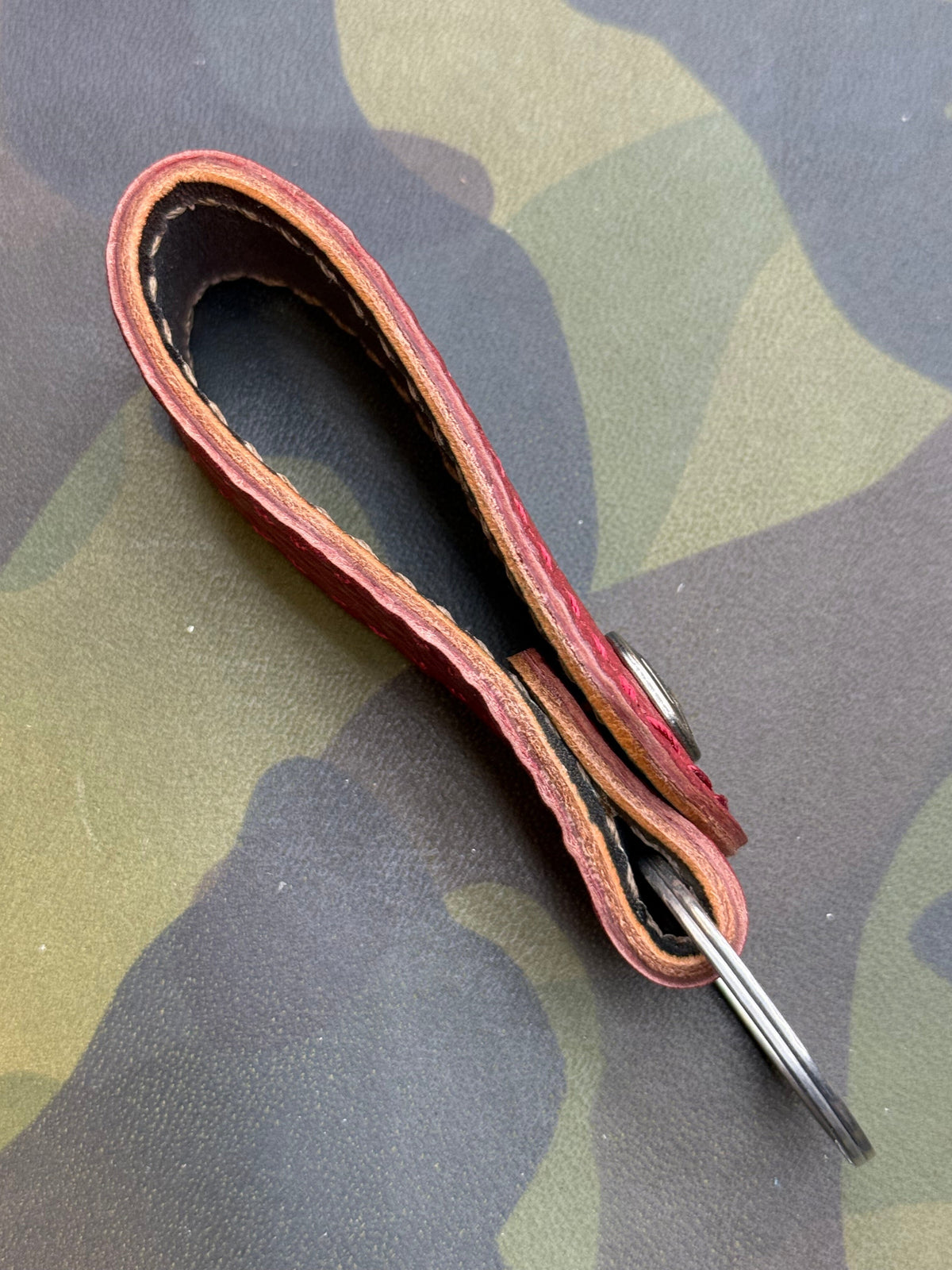 Leather Loop - Red Shark - Anvil Customs