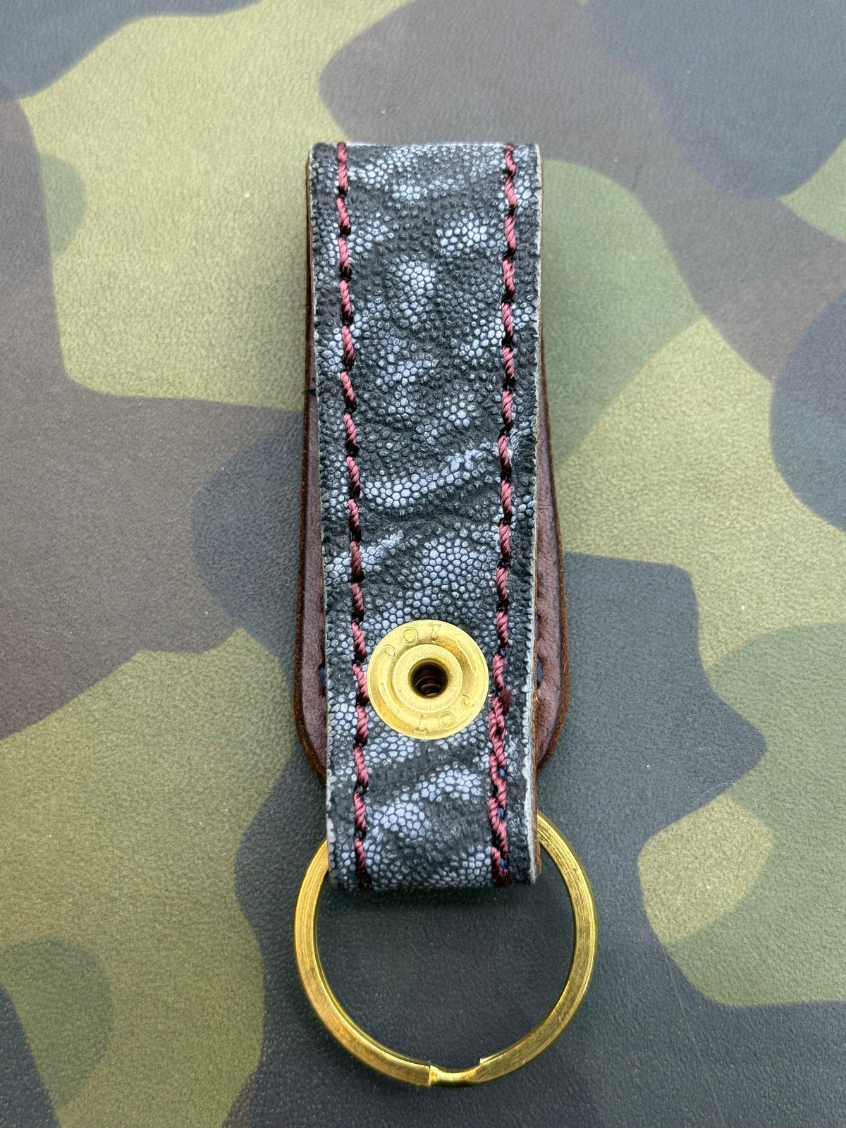 Leather Loop - Safari Blue Elephant - Anvil Customs